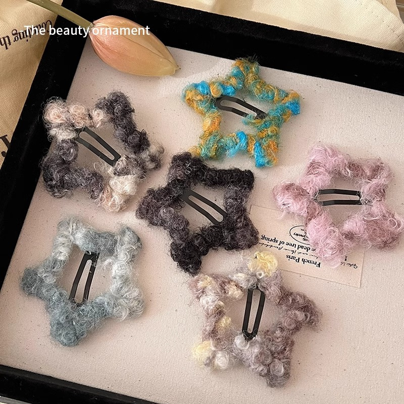2Pcs/Lot Ink Smudged Plush Sta - Women Accessories Combo ulasan dan harga