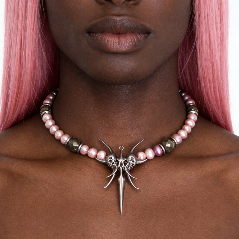 Y2K Jewelry Skull Cross Pendan - Women'S Accessories In The 90S ulasan dan harga