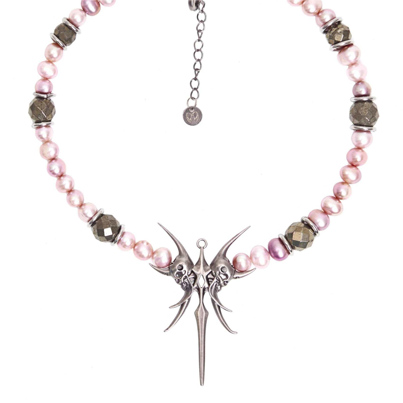 Y2K Jewelry Skull Cross Pendan - Women'S Accessories In The 90S ulasan dan harga