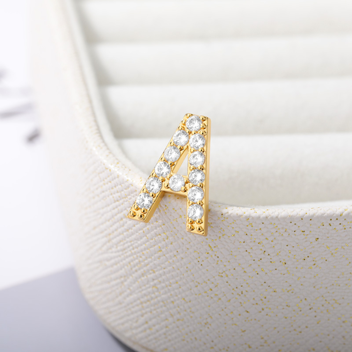 Shiny Zircon Letter Brooches F - Women Accessories Name In English ulasan dan harga