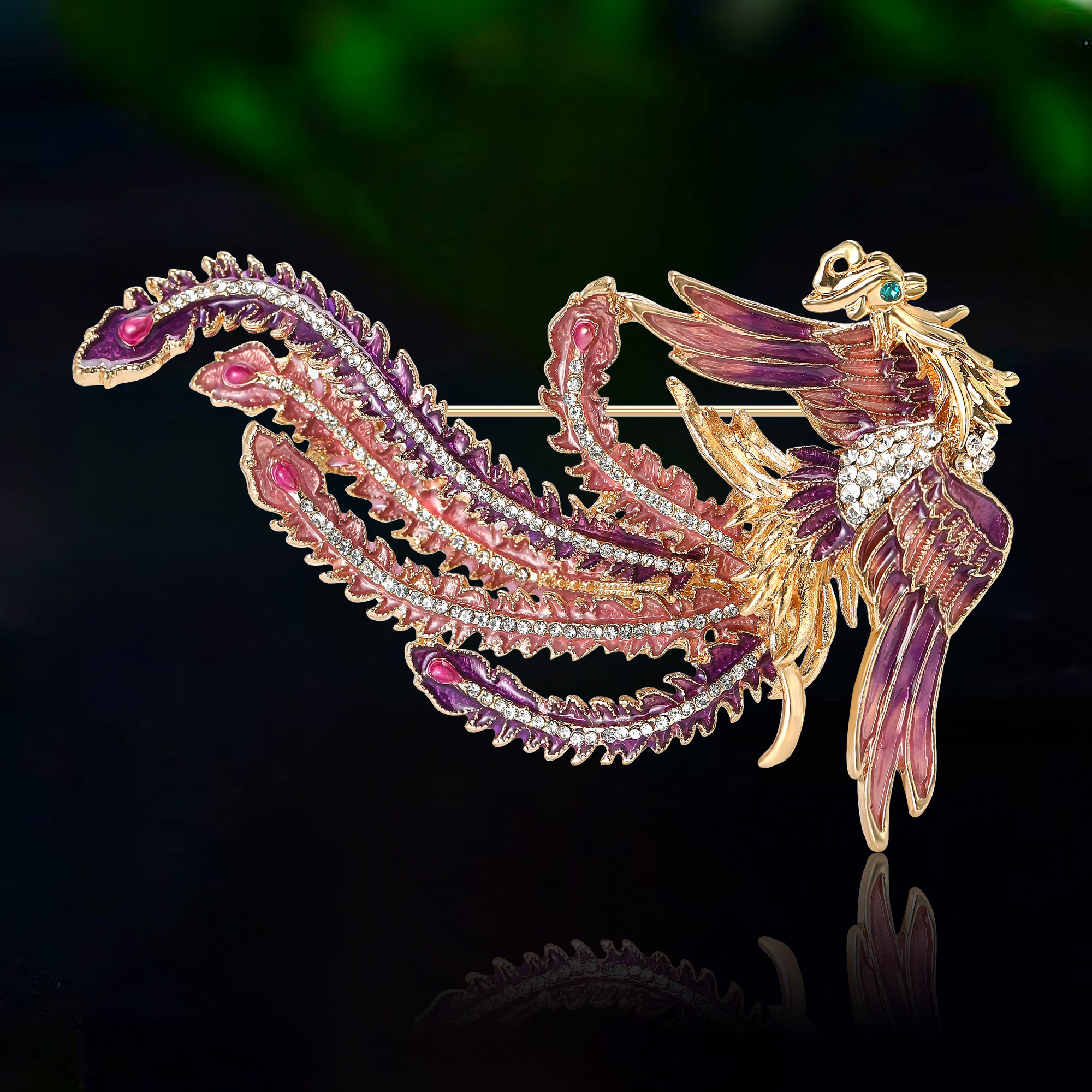 Rhinestone Phoenix Brooches fo - Women'S Accessories Categories ulasan dan harga